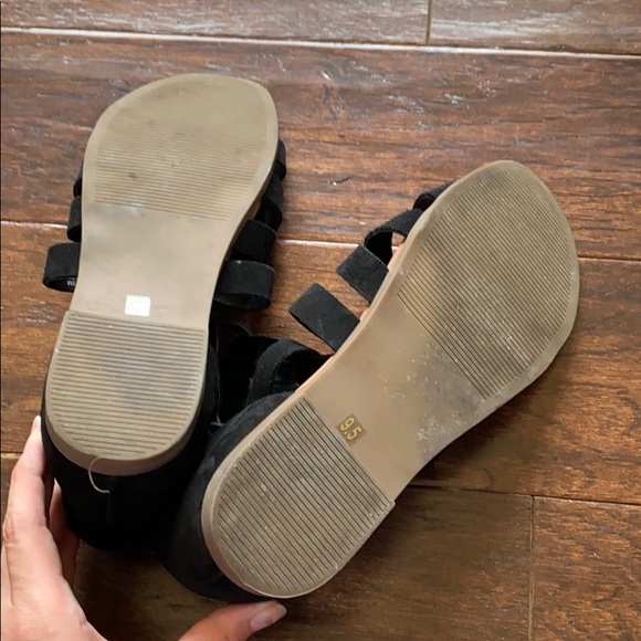 Steve Madden Diego Black Gladiator Sandal Size 9.5 - Picture 2 of 8